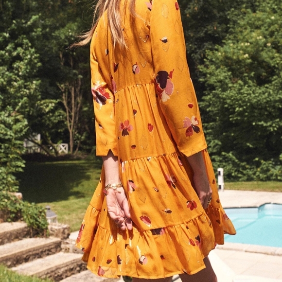 Sezane Aure Silk Dress - Picture 3 of 8